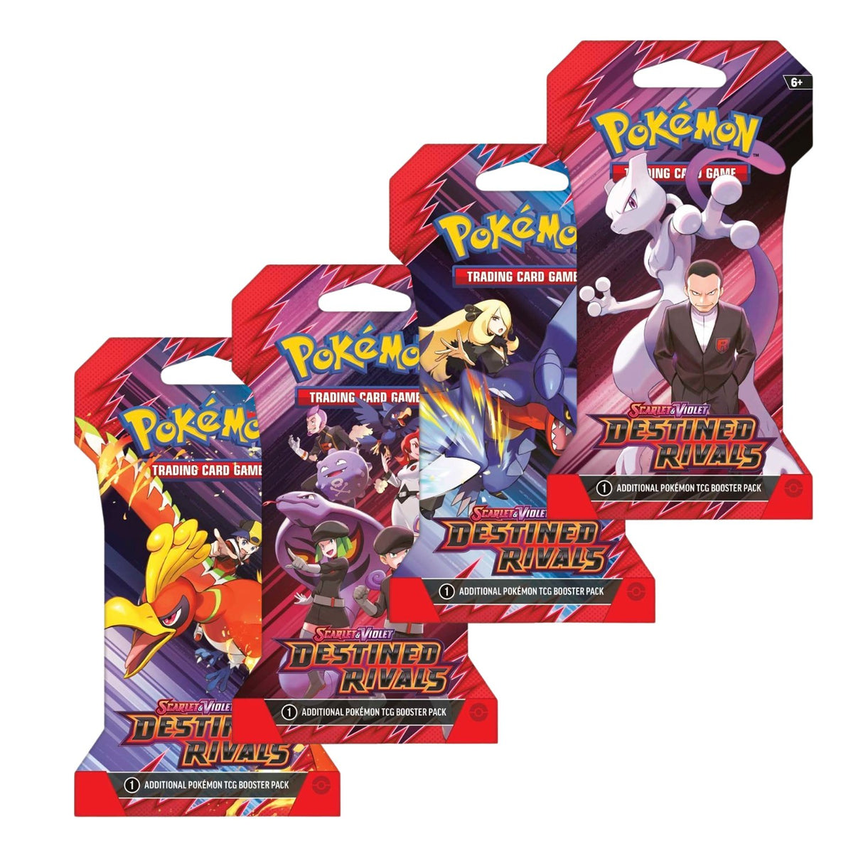 Pokemon SV10 Destined Rivals Art Set (4 Sleeved Booster Packs)