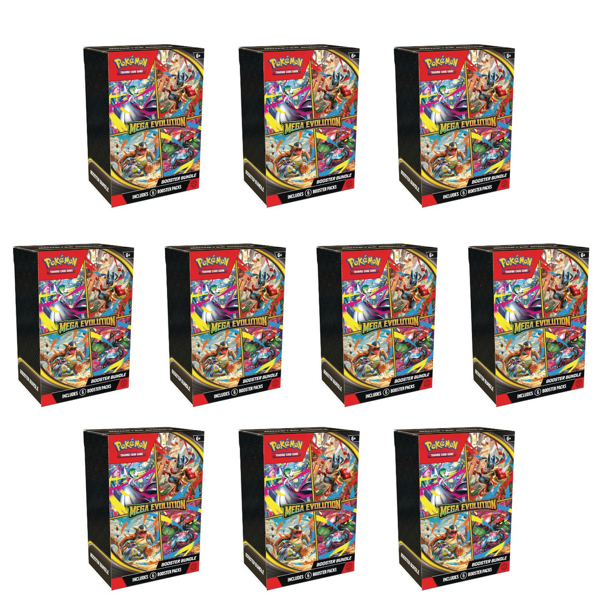 Pokemon ME1 Mega Evolution Booster Bundle (10-Pack)