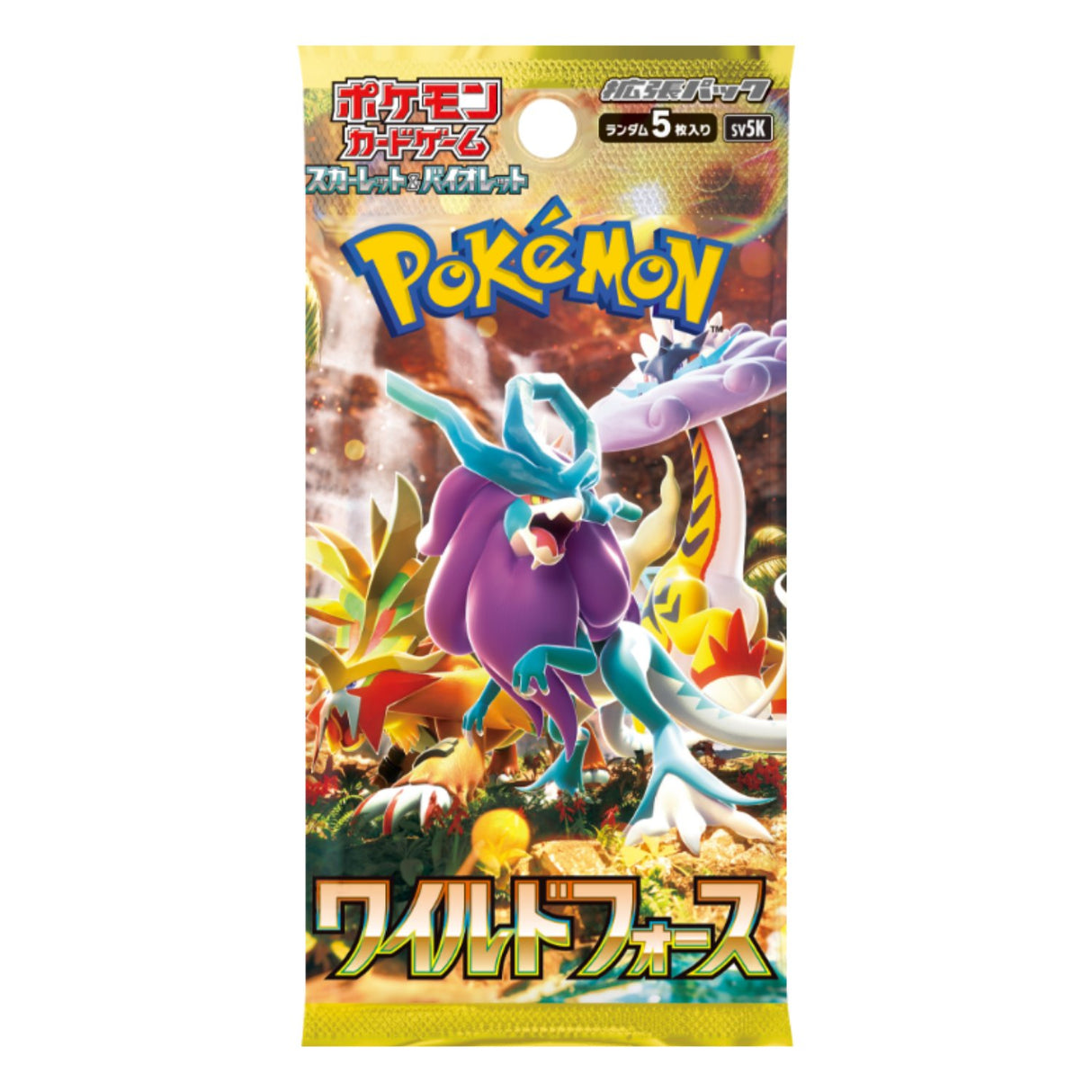 Pokemon TCG SV5K Scarlet & Violet Wild Force Booster Pack | 5-Pack (Japanese Version)