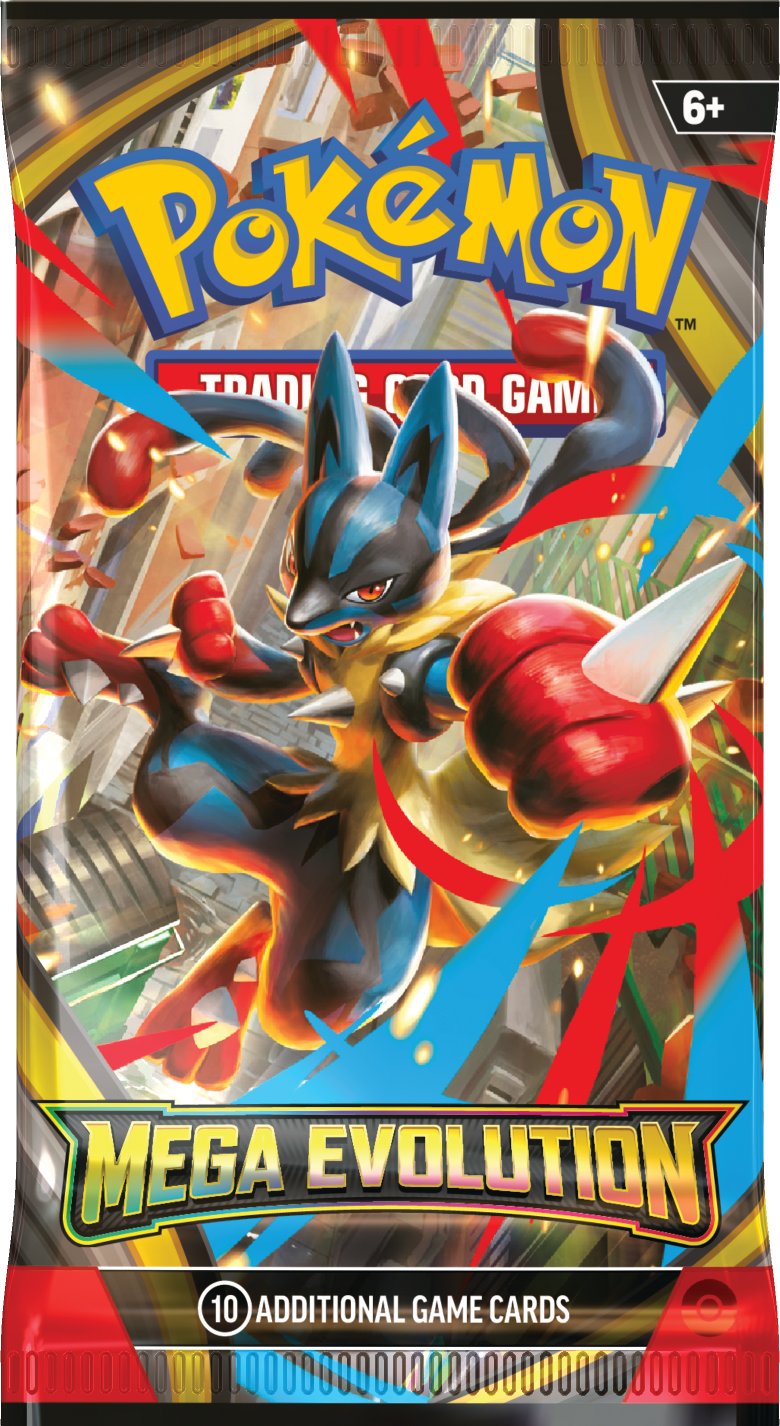 Pokemon ME1 Mega Evolution Art Set | 4 Booster Packs (One of Each Artwork)