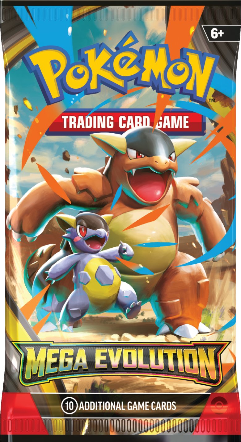 Pokemon ME1 Mega Evolution Art Set | 4 Booster Packs (One of Each Artwork)