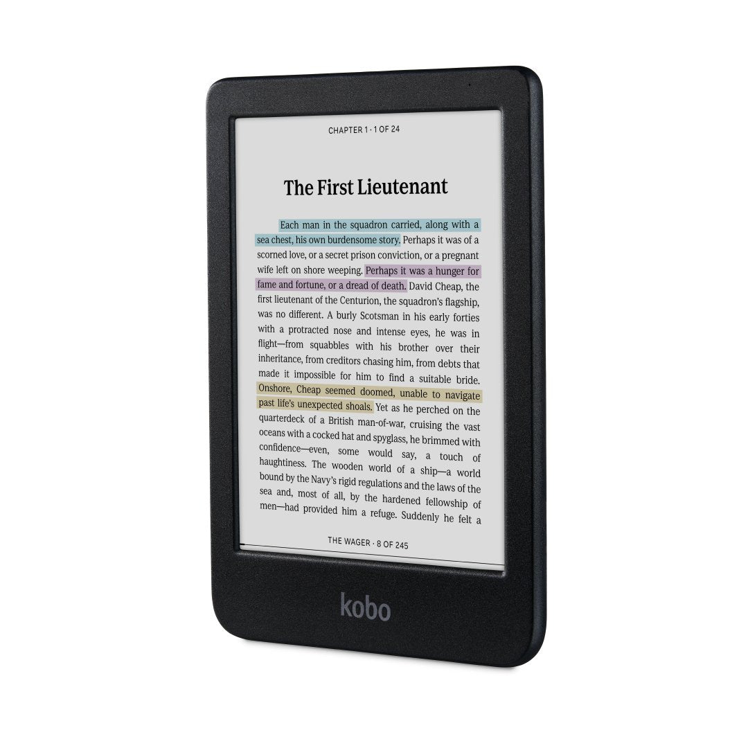 Kobo Clara Colour (Black) eReader with SleepCover & Black Remote Page Turner Bundle