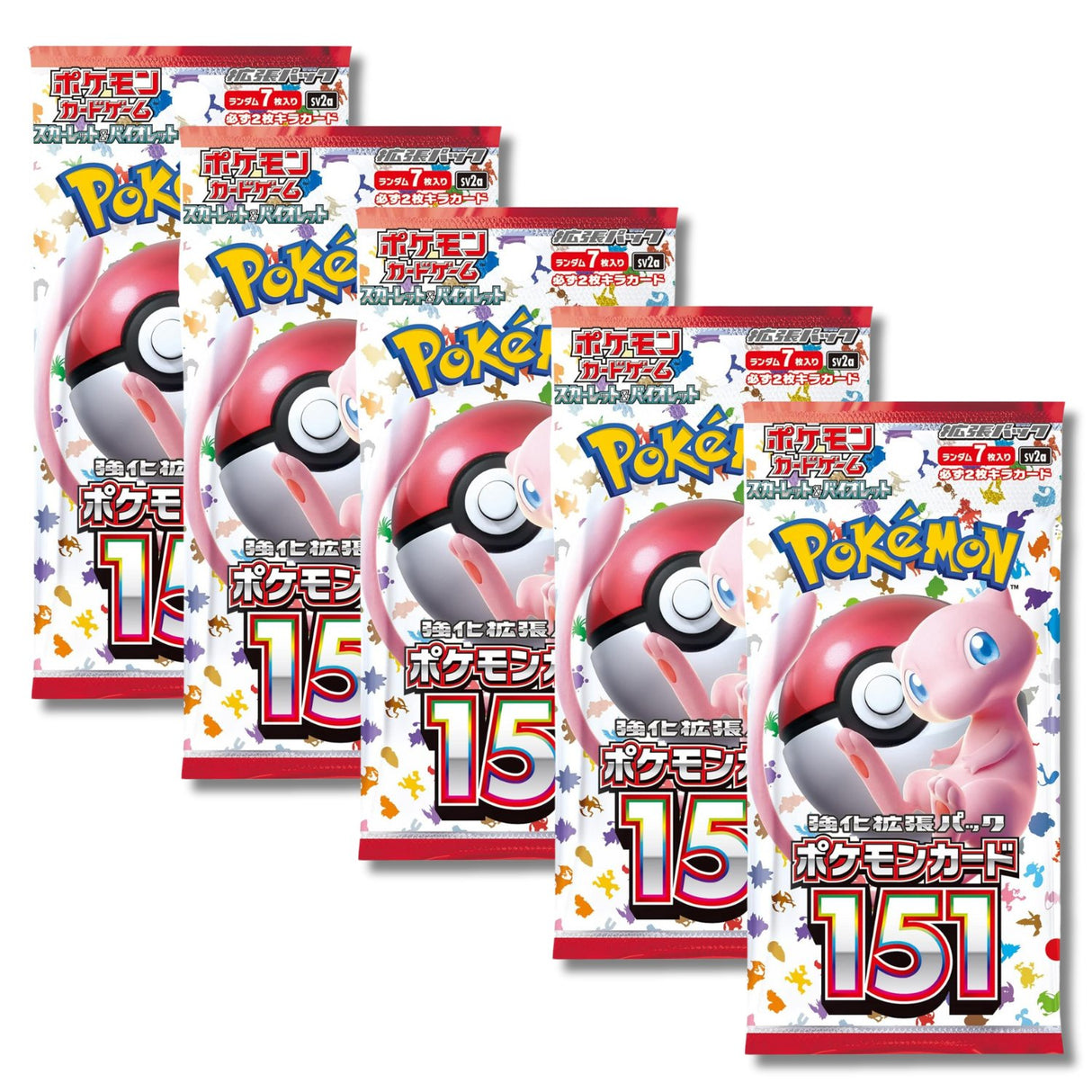 Pokemon TCG SV2A Scarlet & Violet 151 Booster Pack | 5-Pack (Japanese Version)