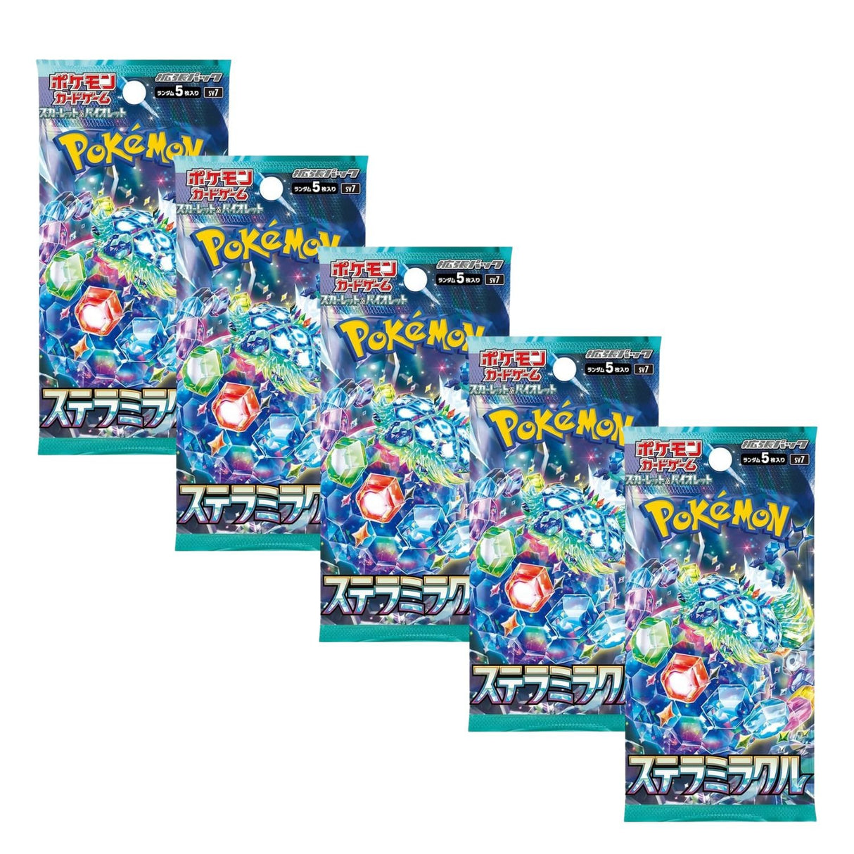 Pokemon TCG SV7 Scarlet & Violet Stellar Miracle Booster Pack | 5-Pack (Japanese Version)