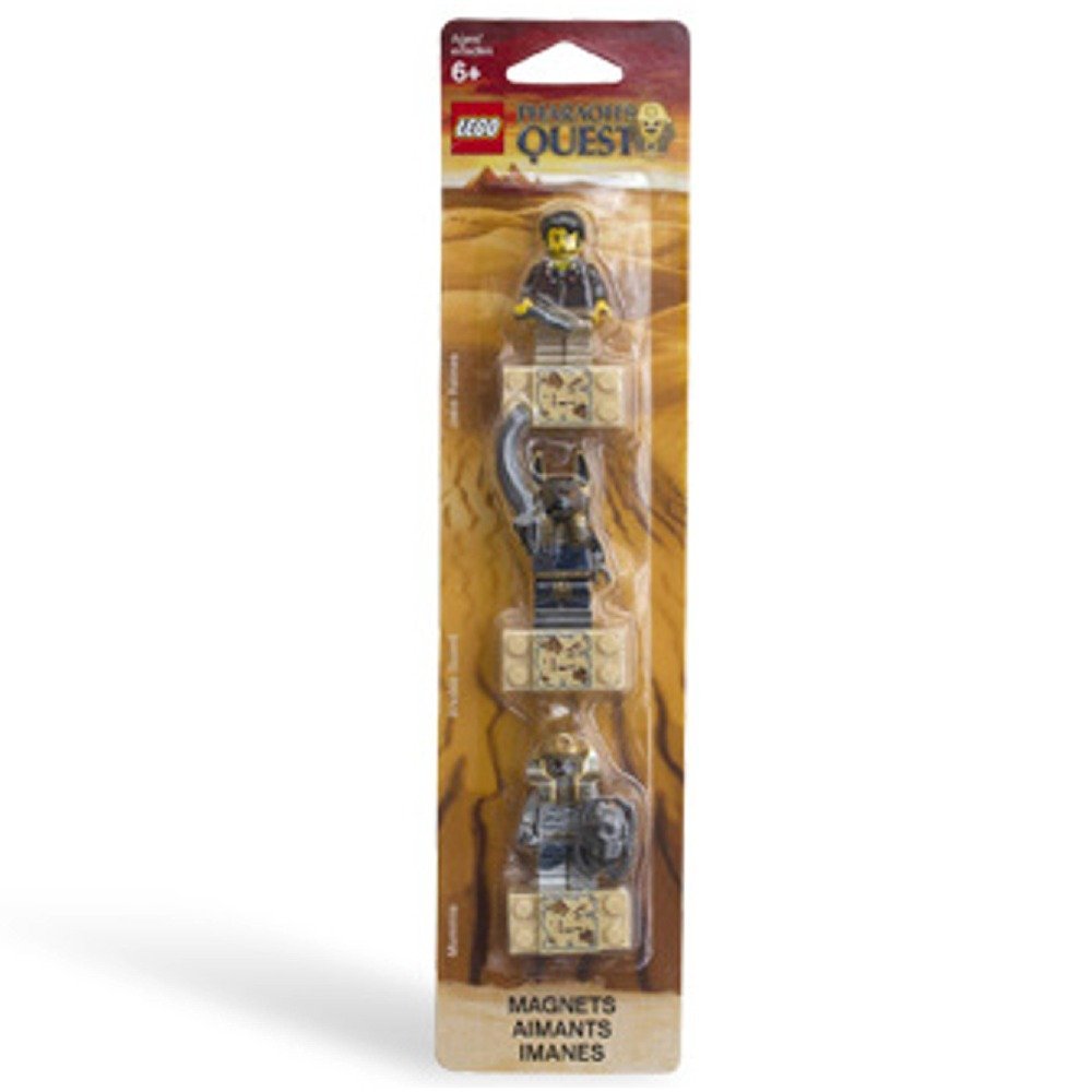 LEGO Magnets Pharaoh's Quest Set of 3 - Jake Raines, Anubis Guard, Mummie