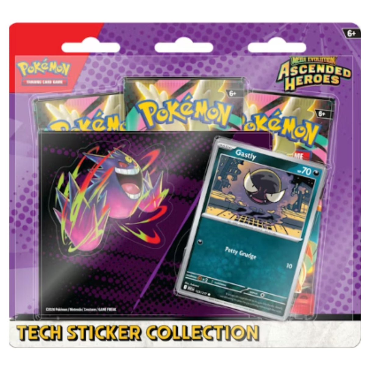 Pokemon ME2.5 Ascended Heroes Tech Sticker Collection | Gastly