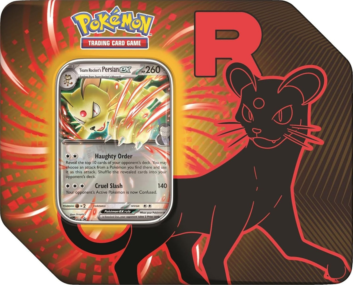 Pokemon TCG Team Rocket Tin | Team Rocket's Persian ex