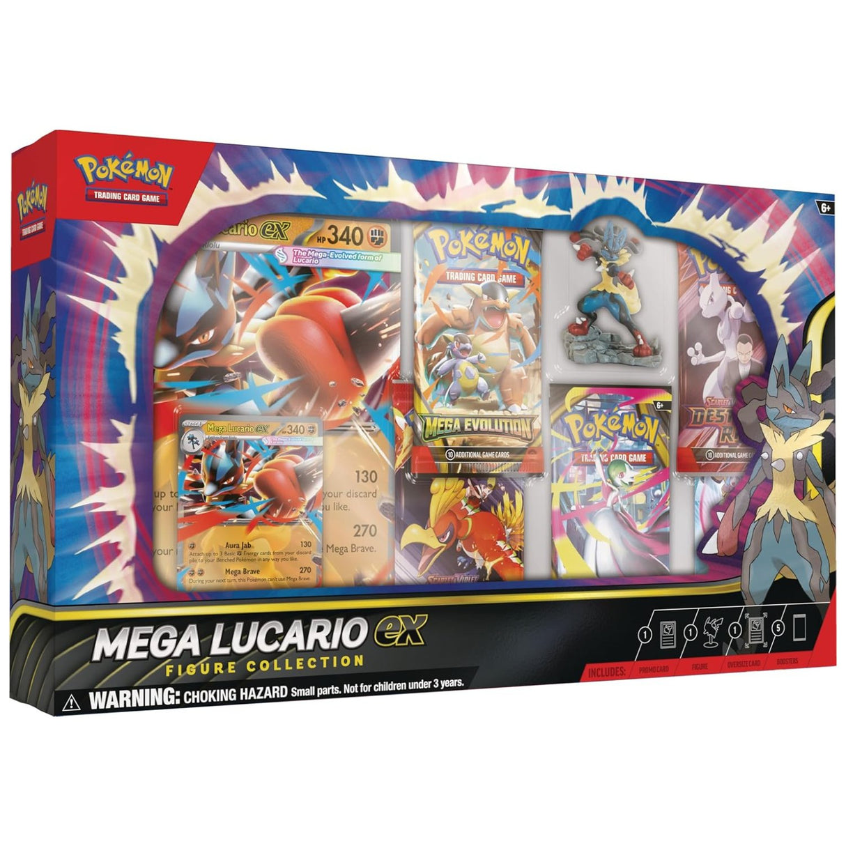 Pokemon ME1 Mega Evolution Lucario Figure Collections (2-Pack)