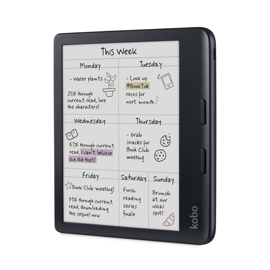 Kobo Libra Colour (Black) eReader with SleepCover & Black Remote Page Turner Bundle