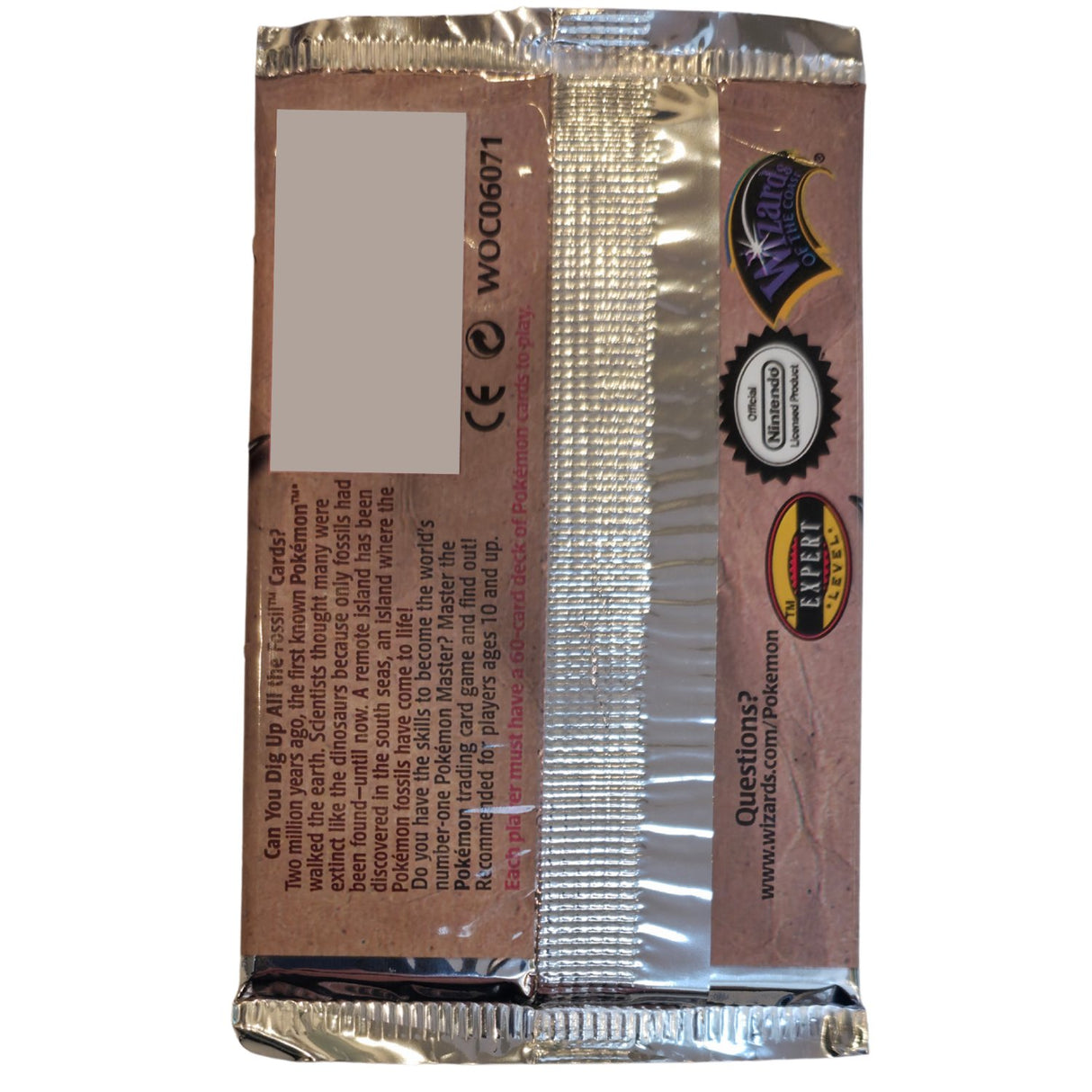 Pokemon OS3 Fossil Booster Pack | Zapdos