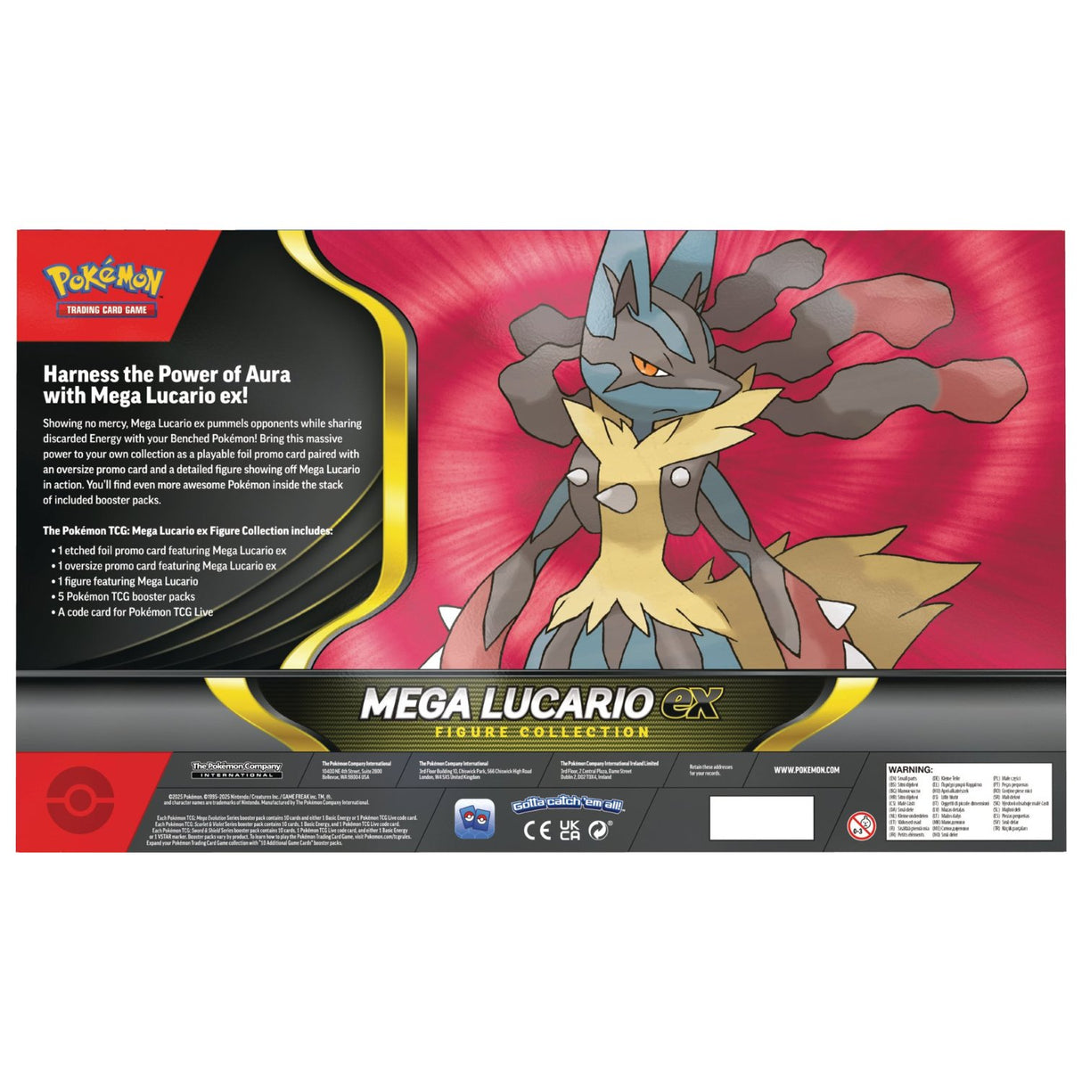 Pokemon ME1 Mega Evolution Lucario Figure Collection