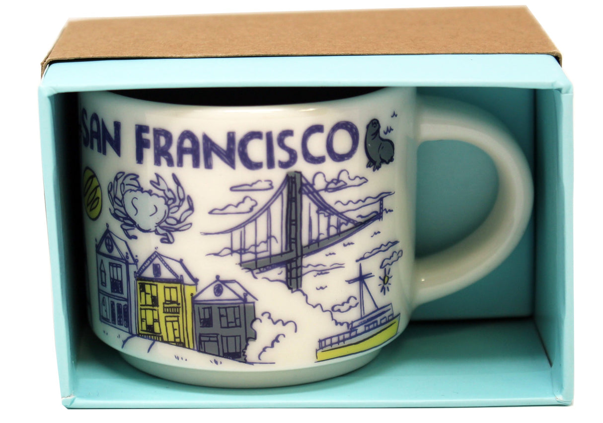 Starbucks Been There Series San Fransisco Ceramic Demitasse Ornament Mug, 2 Oz