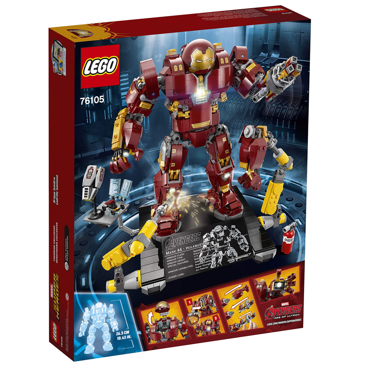 LEGO Marvel Super Heroes Avengers: Infinity War The Hulkbuster: Ultron Edition 76105 Building Kit (1363 Piece)