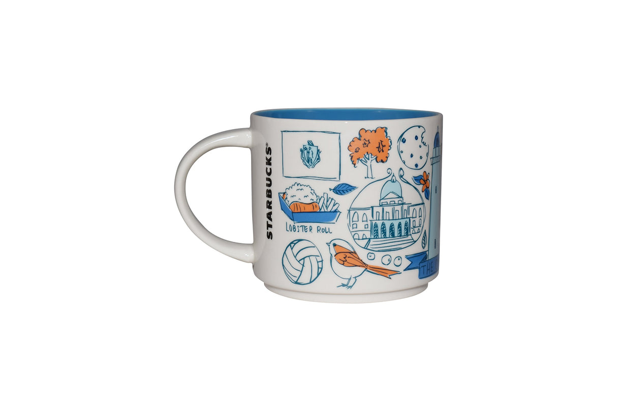 Starbucks Been There Series Massachusetts Ceramic Mug, 14 Oz