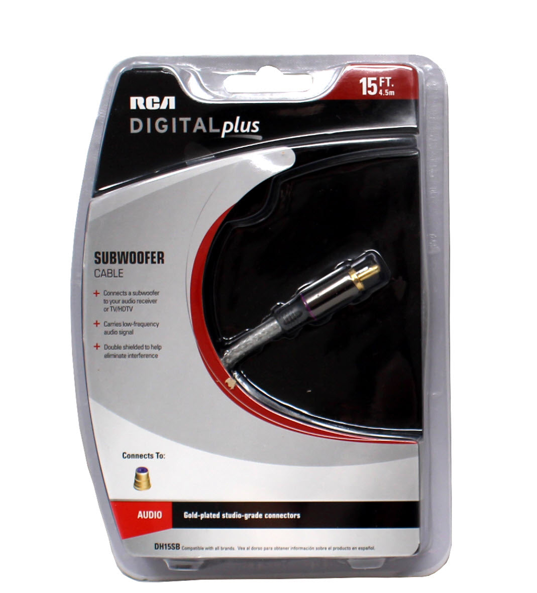 Audiovox RCA DH15SB Subwoofer Cable