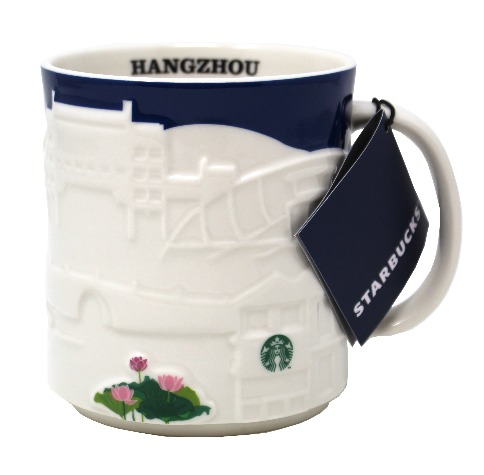 Starbucks Collector Relief Series Hangzhou Ceramic Mug, 16 Oz