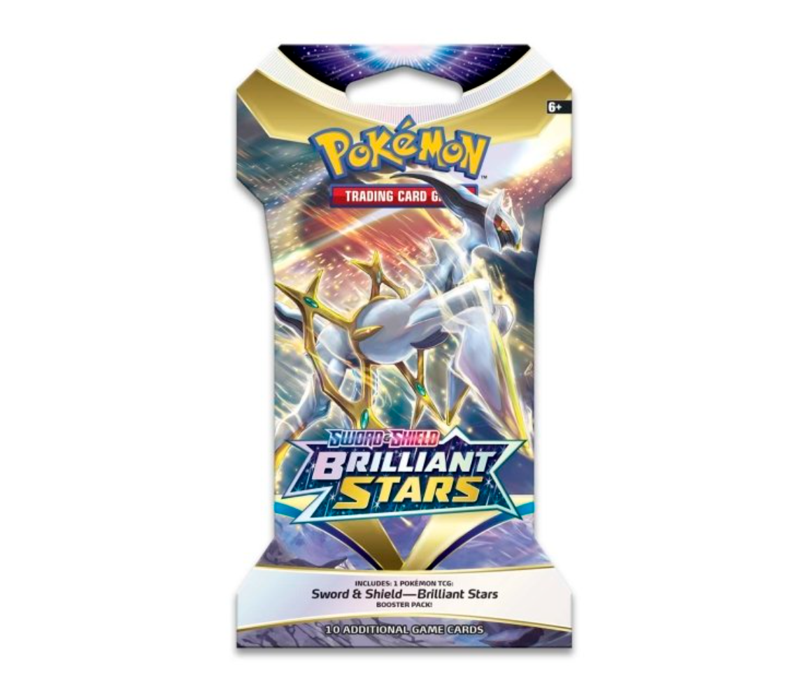 Pokemon Sword & Shield Brilliant Stars Sleeved Booster | Arceus