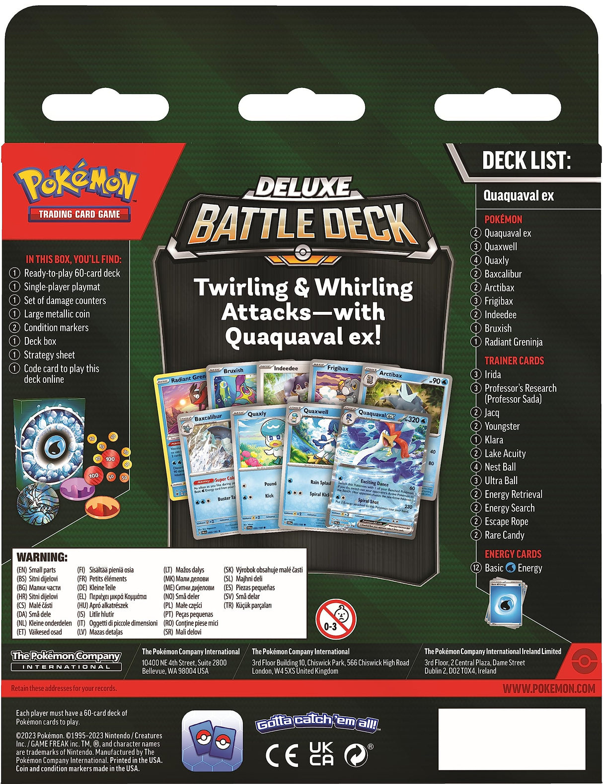 Pokemon TCG: Meowscarada/Quaquaval ex Deluxe Battle Deck