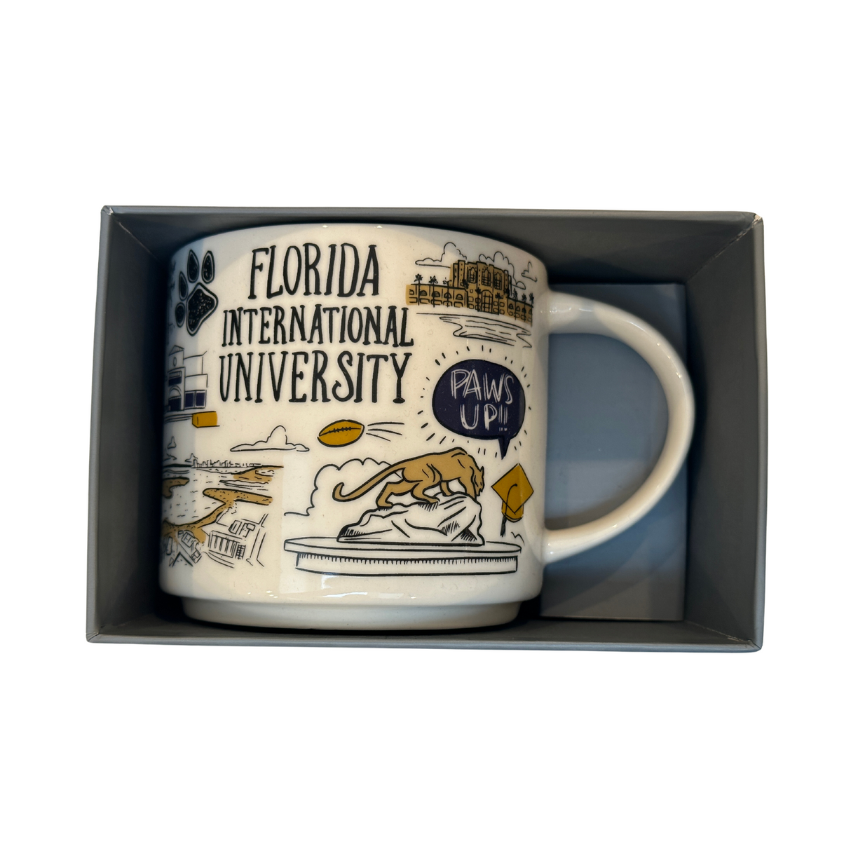 Starbucks Been There Series Campus Collection Florida International University Ceramic Coffee Mug, 14 Oz
