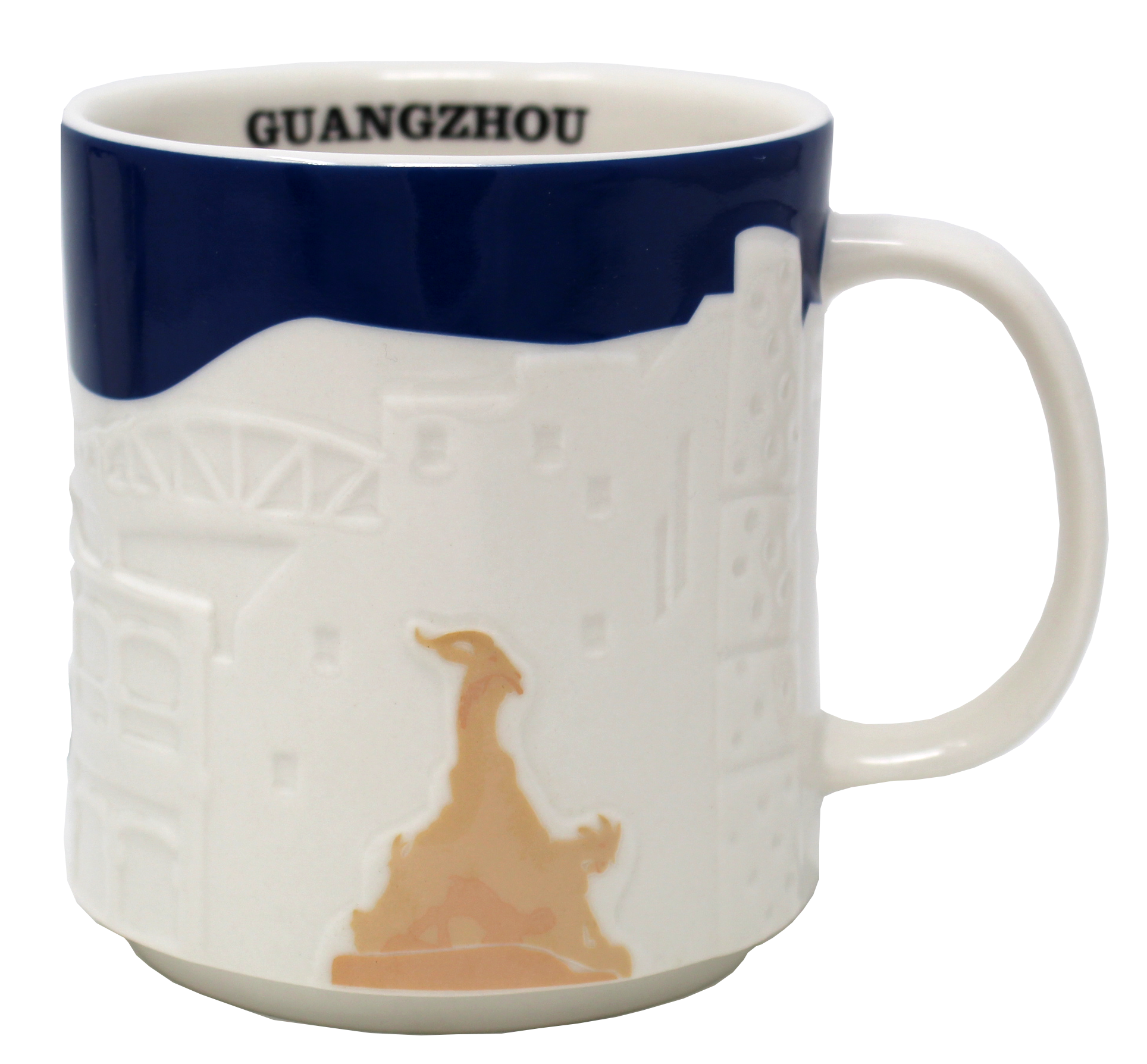 Starbucks Collector Relief Series Guangzhou Ceramic Mug, 16 Oz