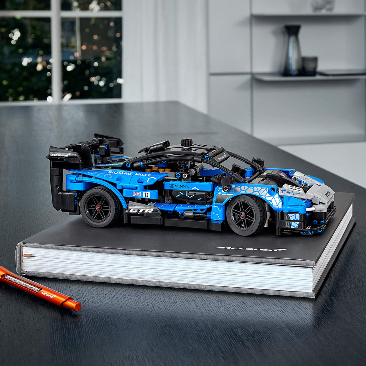 LEGO Technic McLaren Senna GTR 42123 Toy Car Model Building Kit; Build and Display an Authentic McLaren Supercar, New 2021 (830 Pieces) (Open Box,Like New)