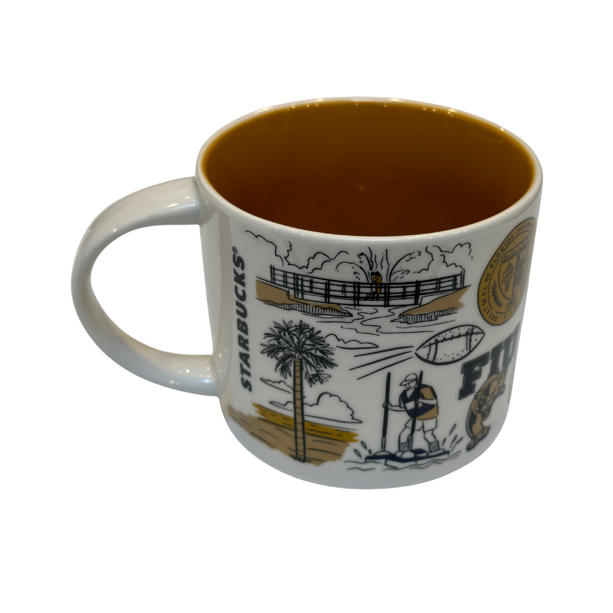Starbucks Been There Series Campus Collection Florida International University Ceramic Coffee Mug, 14 Oz