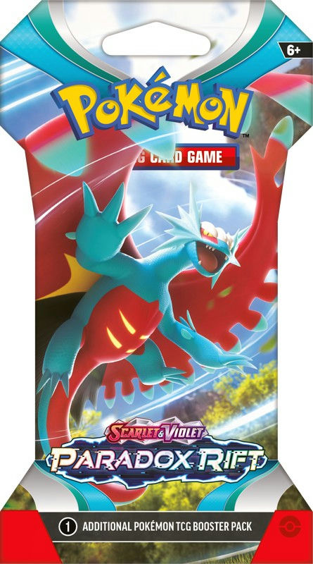 Pokemon Scarlet & Violet Paradox Rift Sleeved Booster | Roaring Moon