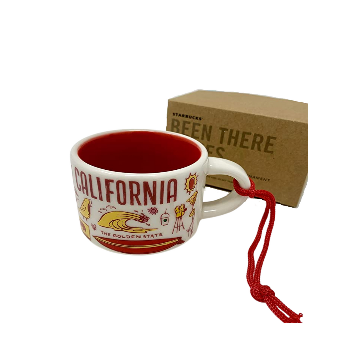 Starbucks Been There Series California Ceramic Demitasse Ornament, 2 Oz