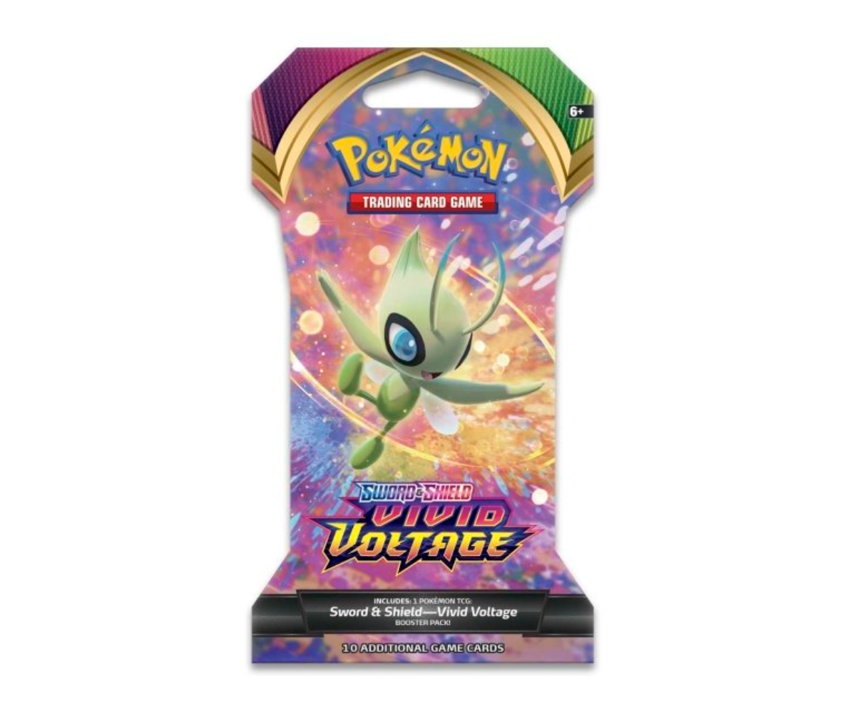 Pokemon Sword & Shield Vivid Voltage Sleeved Booster | Celebi
