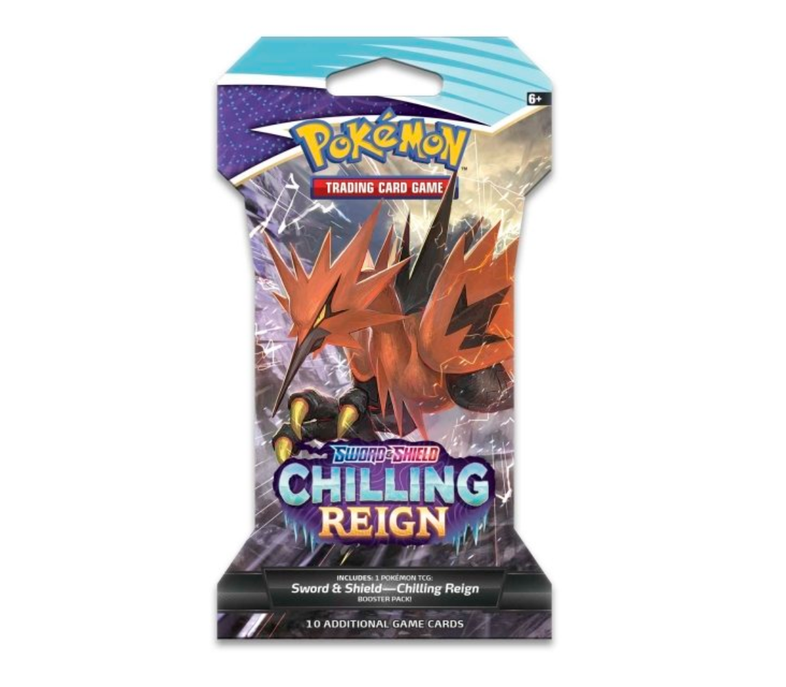 Pokemon Sword & Shield Chilling Reign Sleeved Booster | Galarian Zapdos
