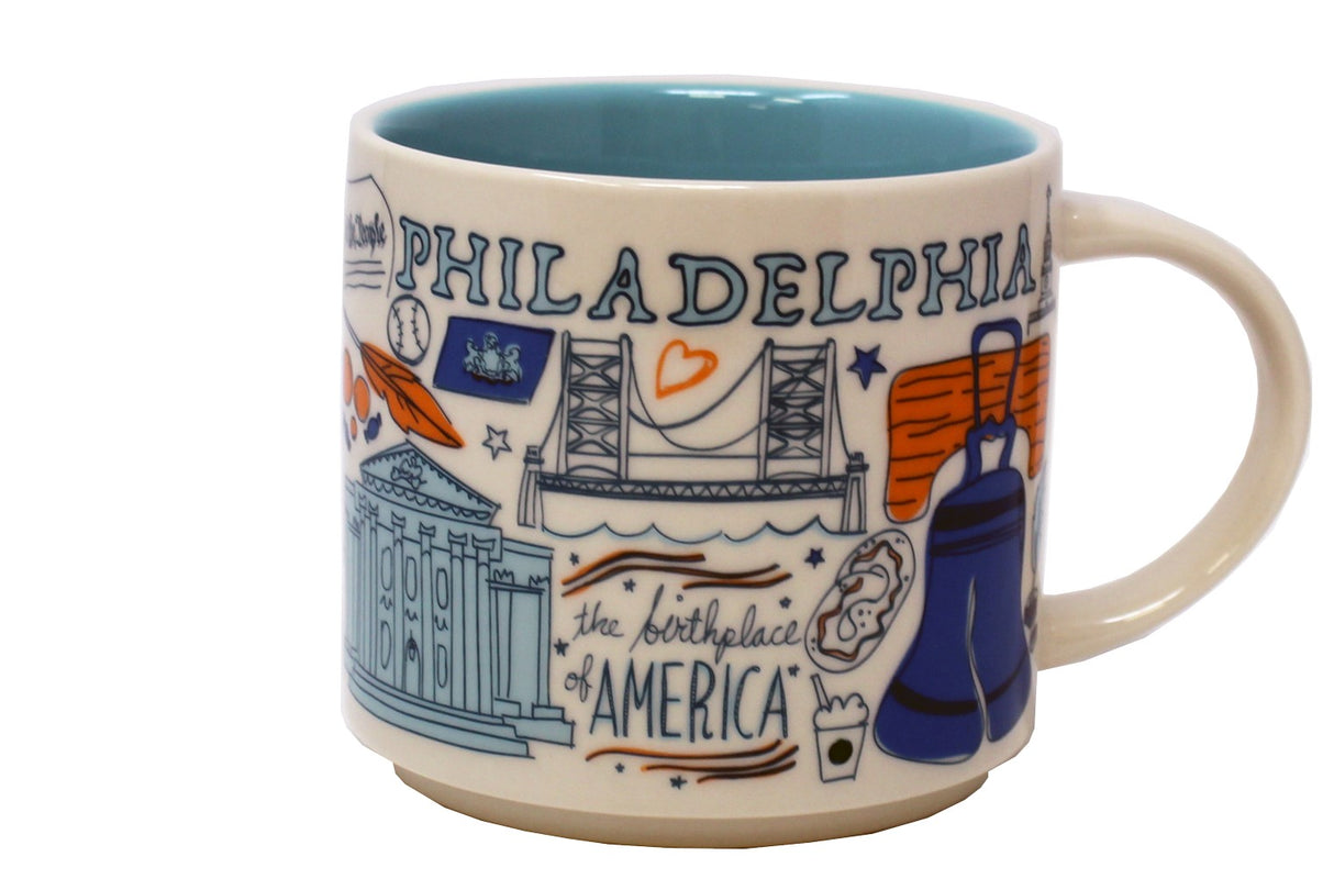 Starbucks Been There Series Philadelphia Ceramic Mug, 14 Oz