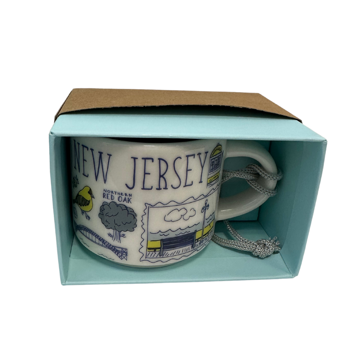 Starbucks Been There Series New Jersey Demitasse Ornament, 2 Oz