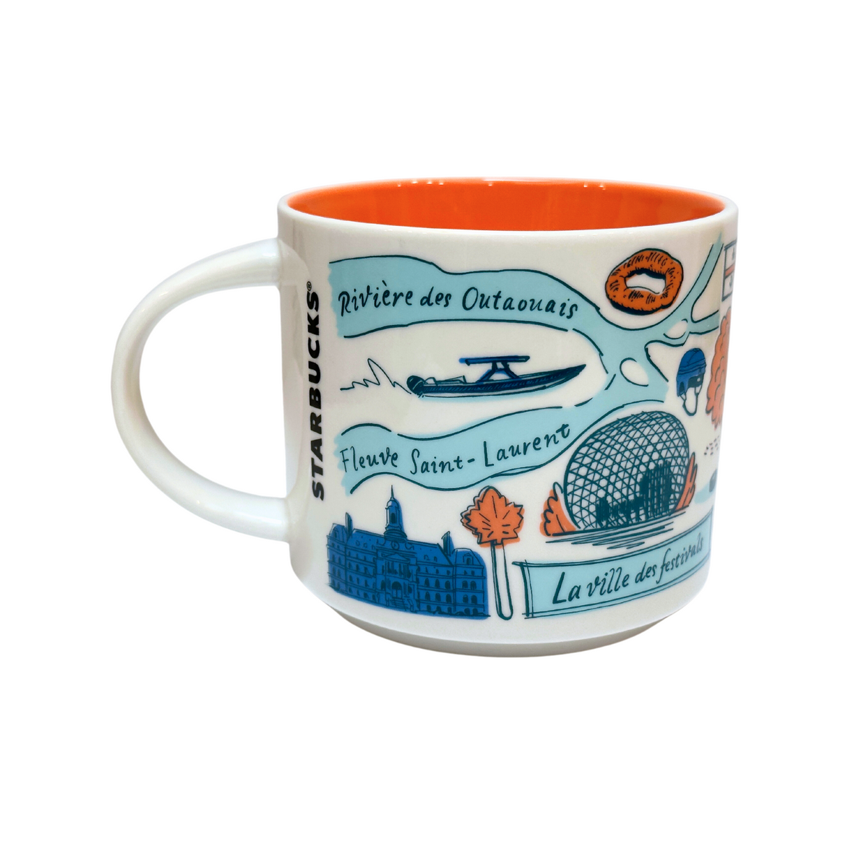 Starbucks Been There Series Montreal Canada Ceramic Coffee Mug, 14 Oz