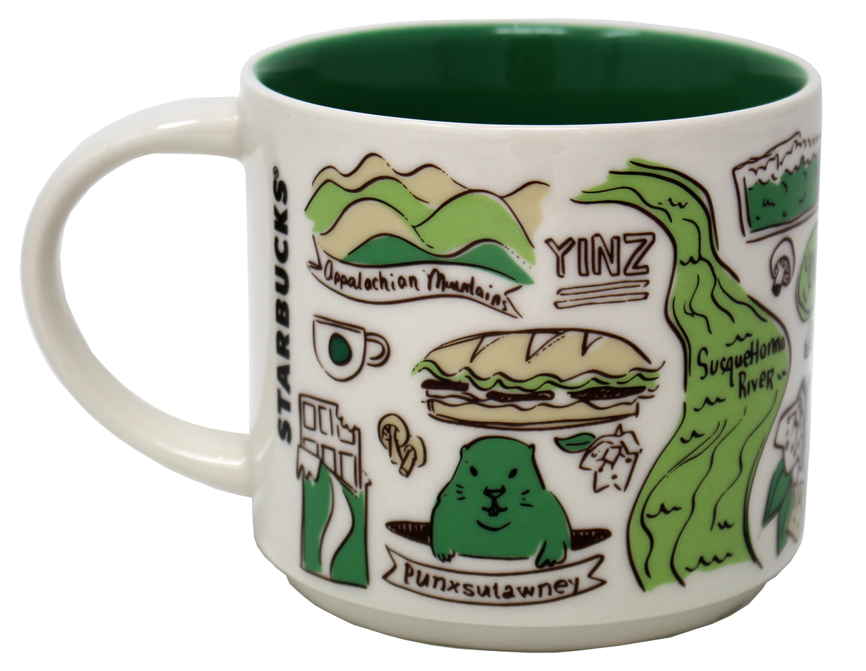 Starbucks Been There Series Pennsylvania Ceramic Mug, 14 Oz