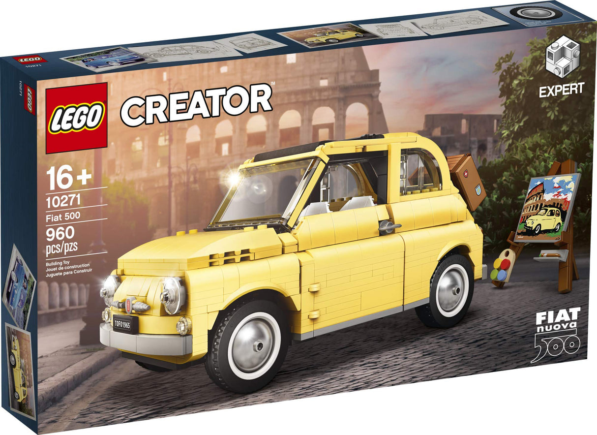 LEGO Creator Expert Fiat 500 10271 Toy Car Building Set for Adults, New 2020 (960 Pieces)