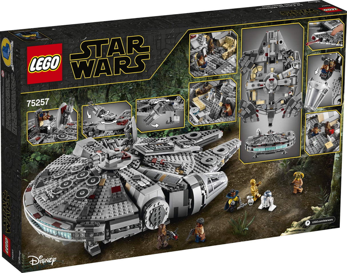 LEGO Star Wars: The Rise of Skywalker Millennium Falcon 75257 Starship Model Building Kit and Minifigures (1,351 Pieces)