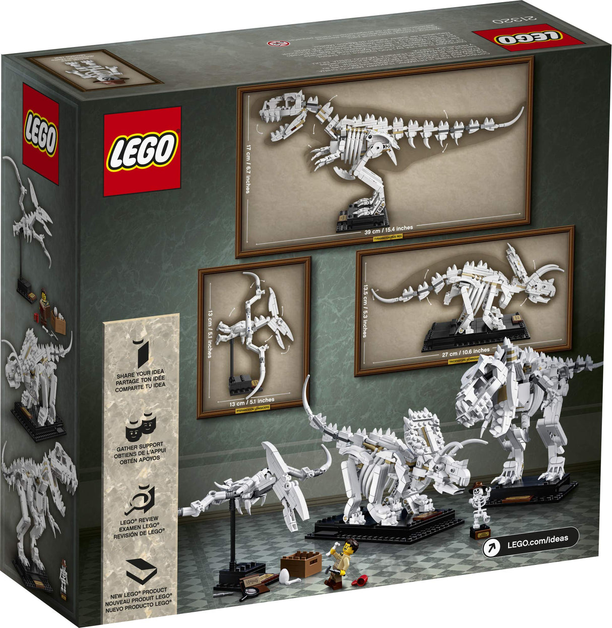 LEGO Ideas 21320 Dinosaur Fossils Building Kit (910 Pieces) (Like New, Open Box)