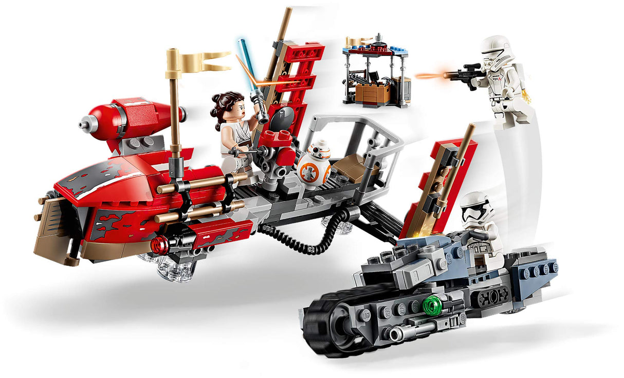 LEGO Star Wars: The Rise of Skywalker Pasaana Speeder Chase 75250 Hovering Transport Speeder Building Kit with Action Figures, New 2019 (373 Pieces)