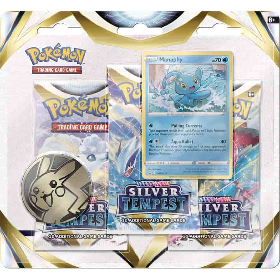 Pokemon TCG: Sword & Shield Silver Tempest Three-Booster Blister