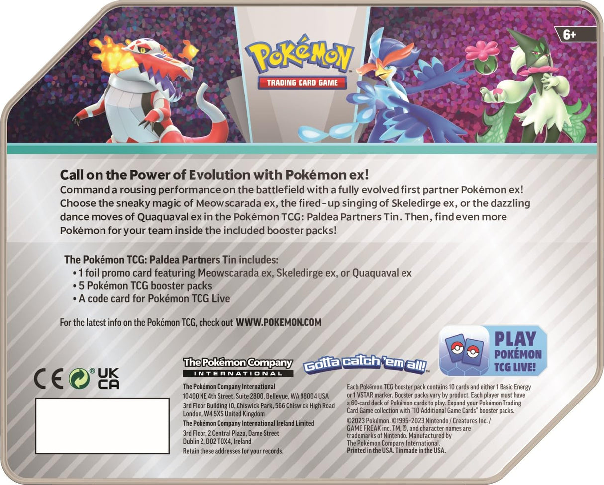 Pokemon Paldea Partners Tin