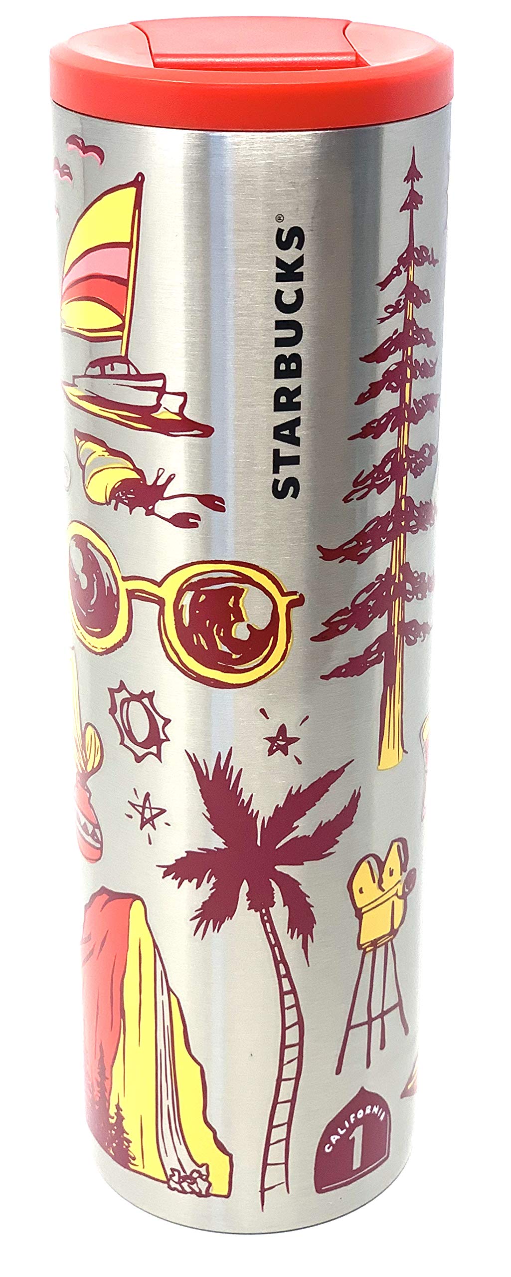 Starbucks California Vacuum Insulated Stainless Steel Traveler Tumbler, 16 Oz