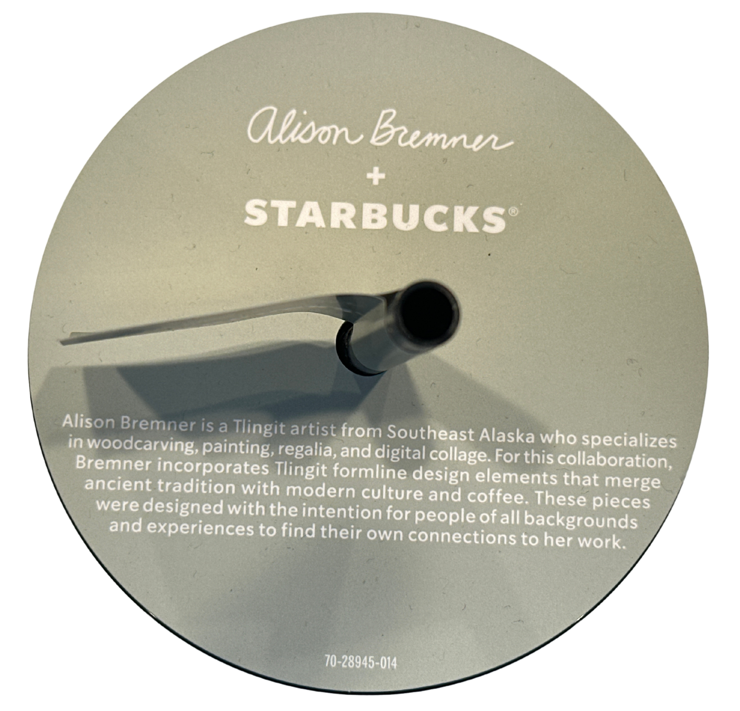 Starbucks Artist Collaboration Series Alison Bremner Winter 2024 Cold Tumbler with Straw, 24 Oz
