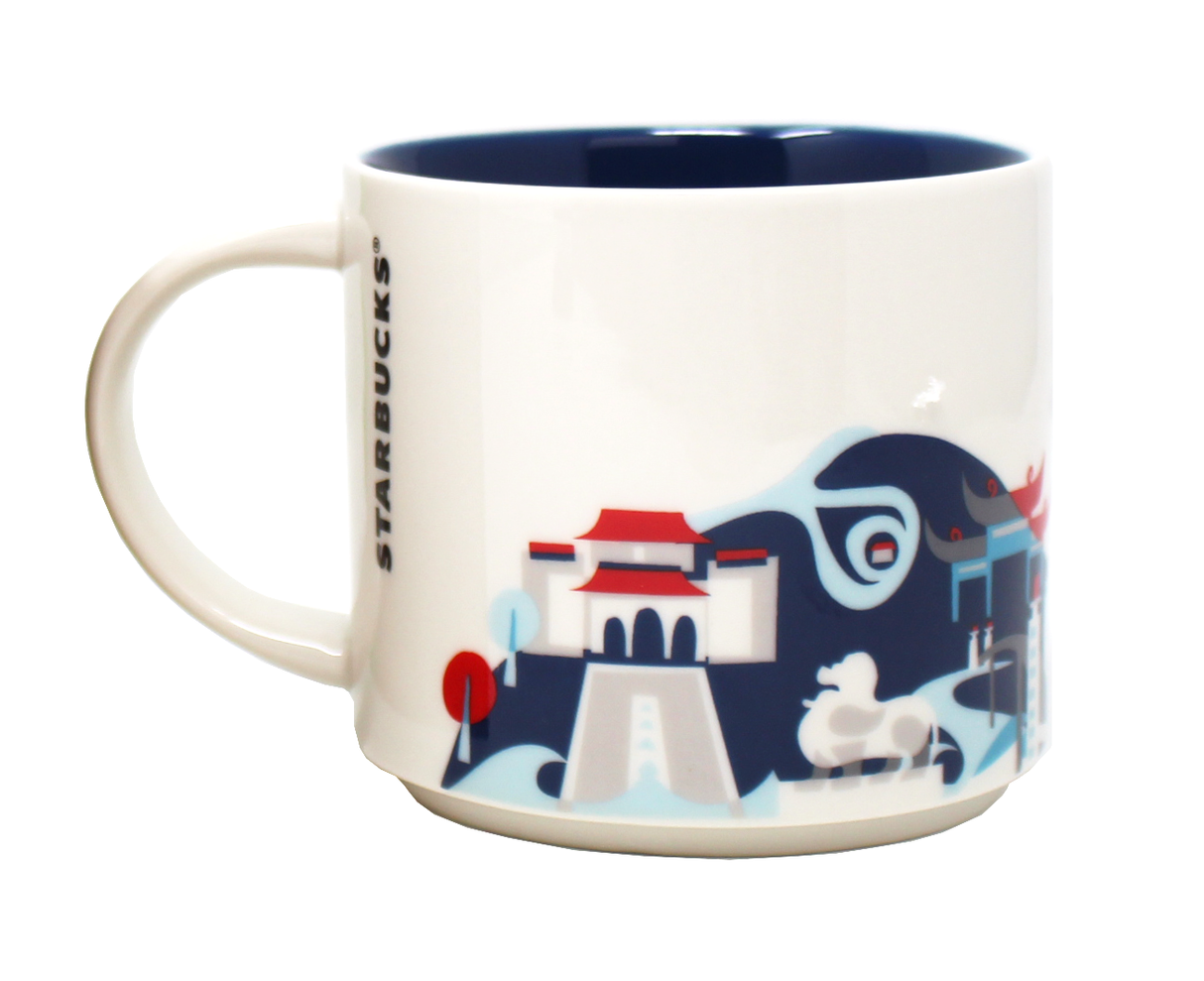 Starbucks You Are Here Series Nanjing Ceramic Mug, 14 Oz