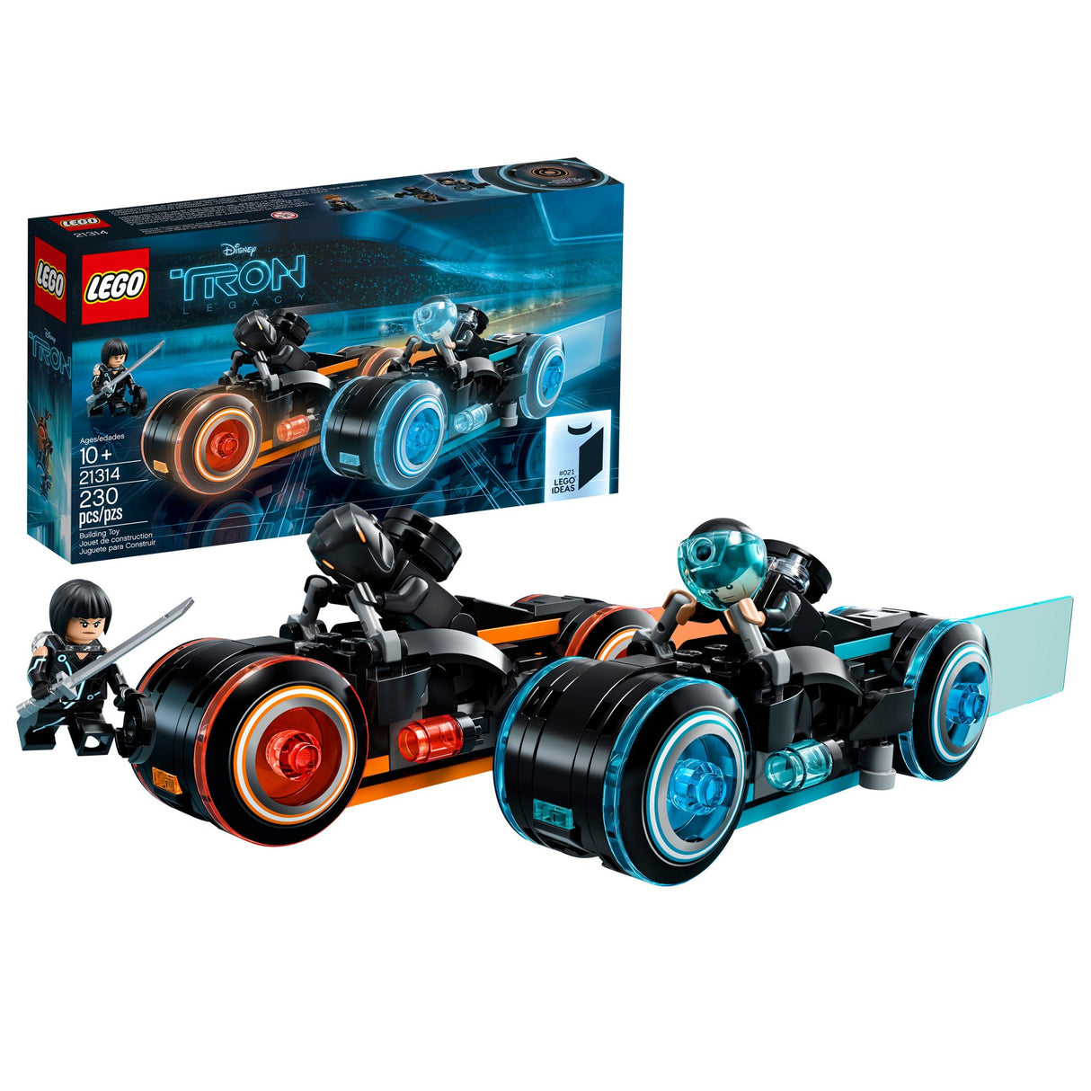 LEGO Ideas Tron Legacy Light Cycles 21314 Building Kit (230 Piece) (Like New, Open Box)