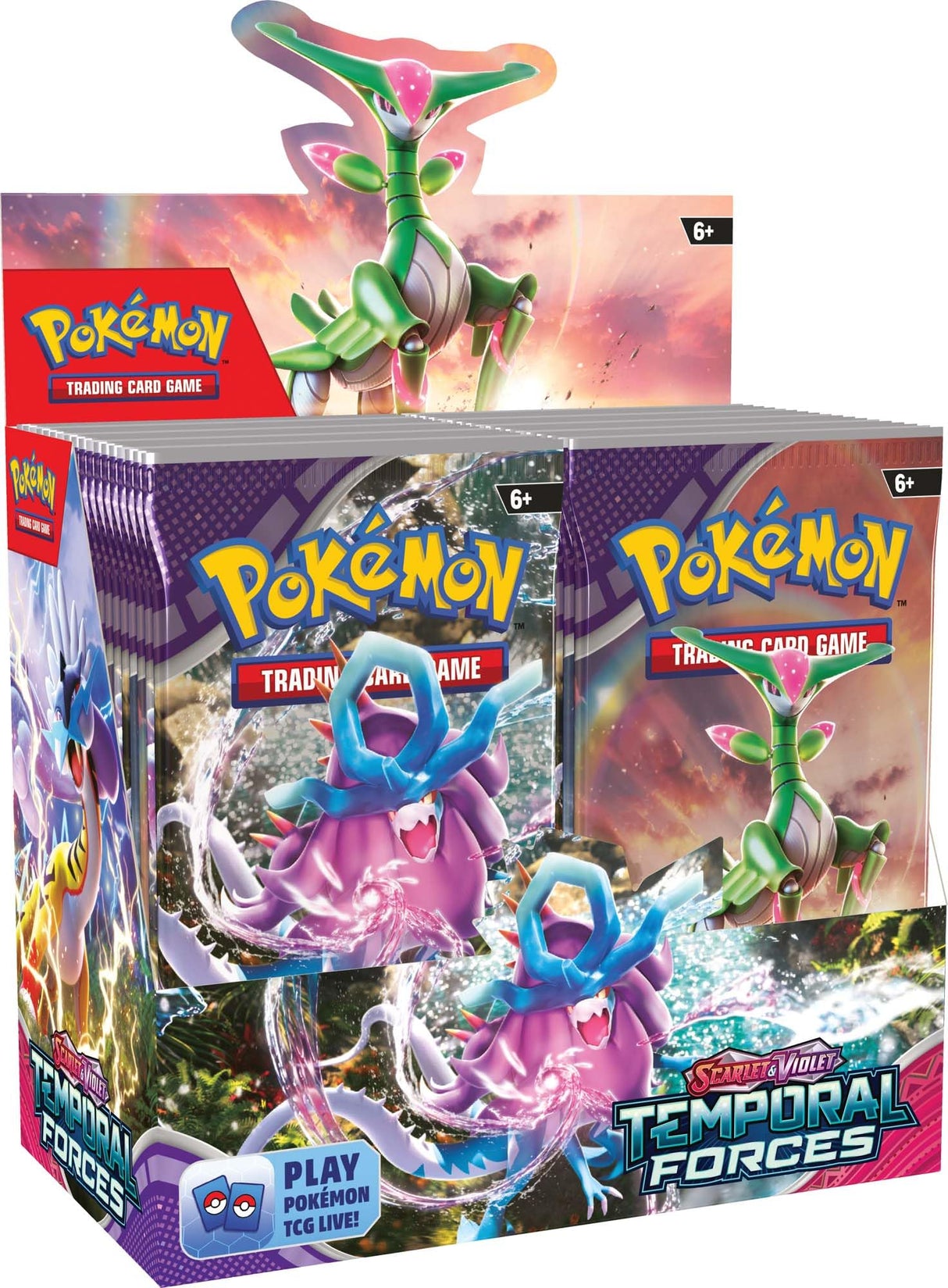 Pokemon Scarlet & Violet Temporal Forces Booster Display