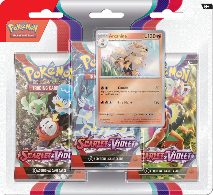 Pokemon Scarlet & Violet | 3-Pack Blister | Arcanine