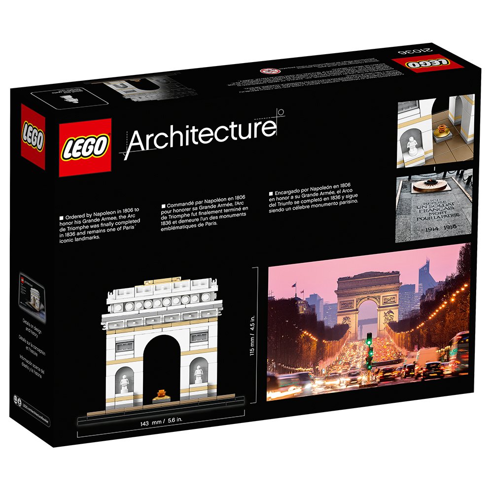 LEGO Architecture Arc De Triomphe 21036 Building Kit (386 Piece)