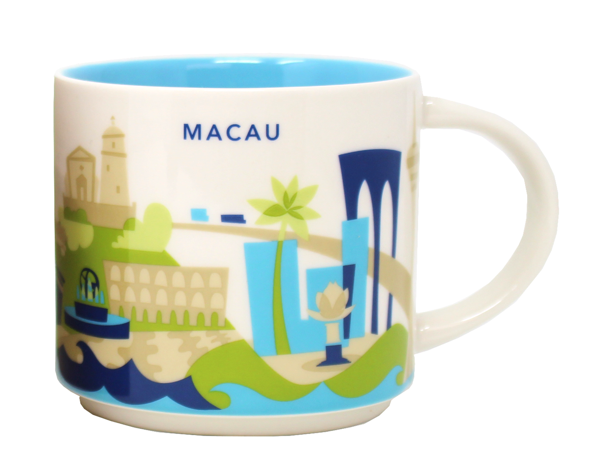 Starbucks You Are Here Series Macau Ceramic Mug, 14 Oz