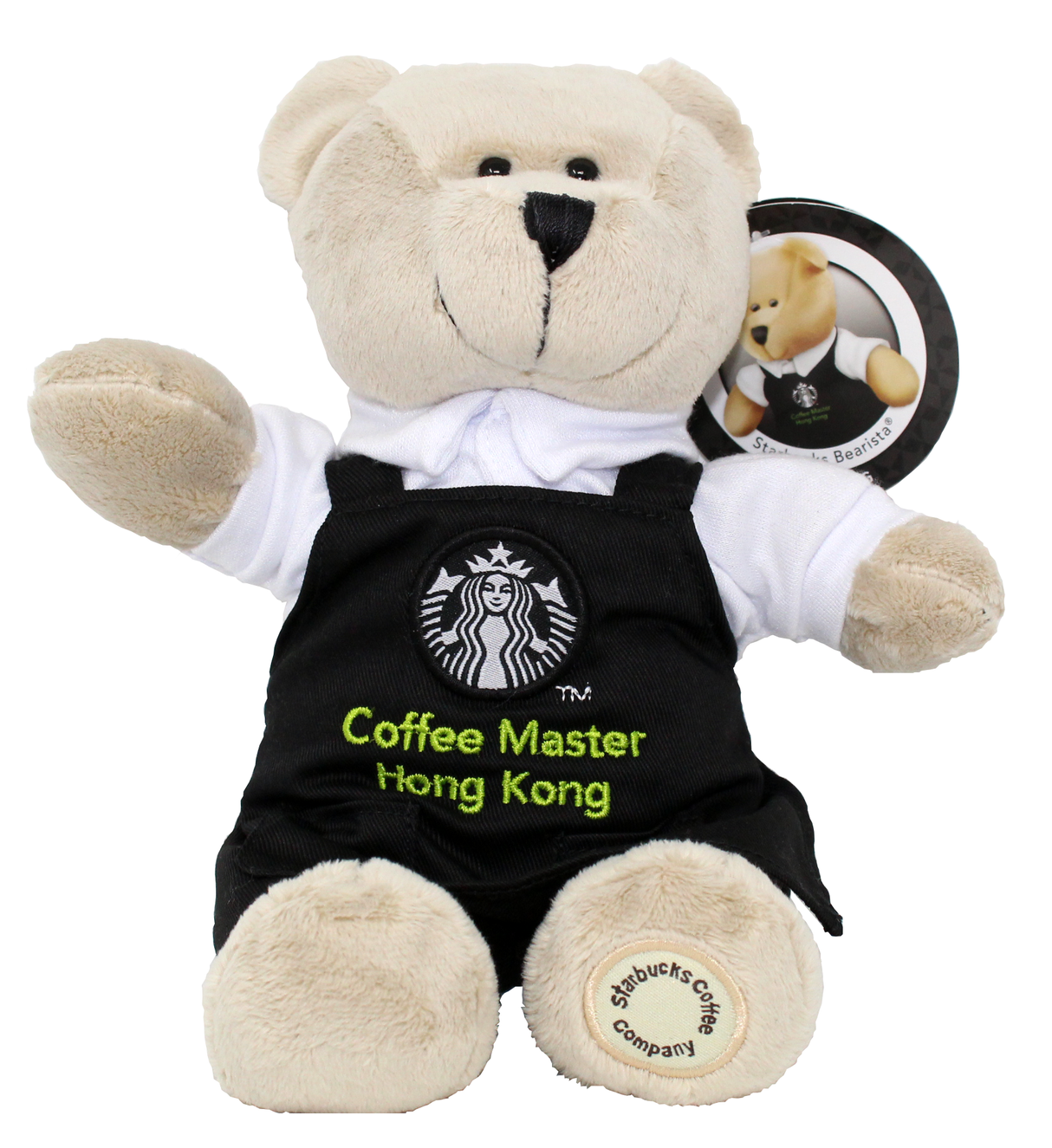 Starbucks Hong Kong Coffee Master Bearista Bear with Black Apron