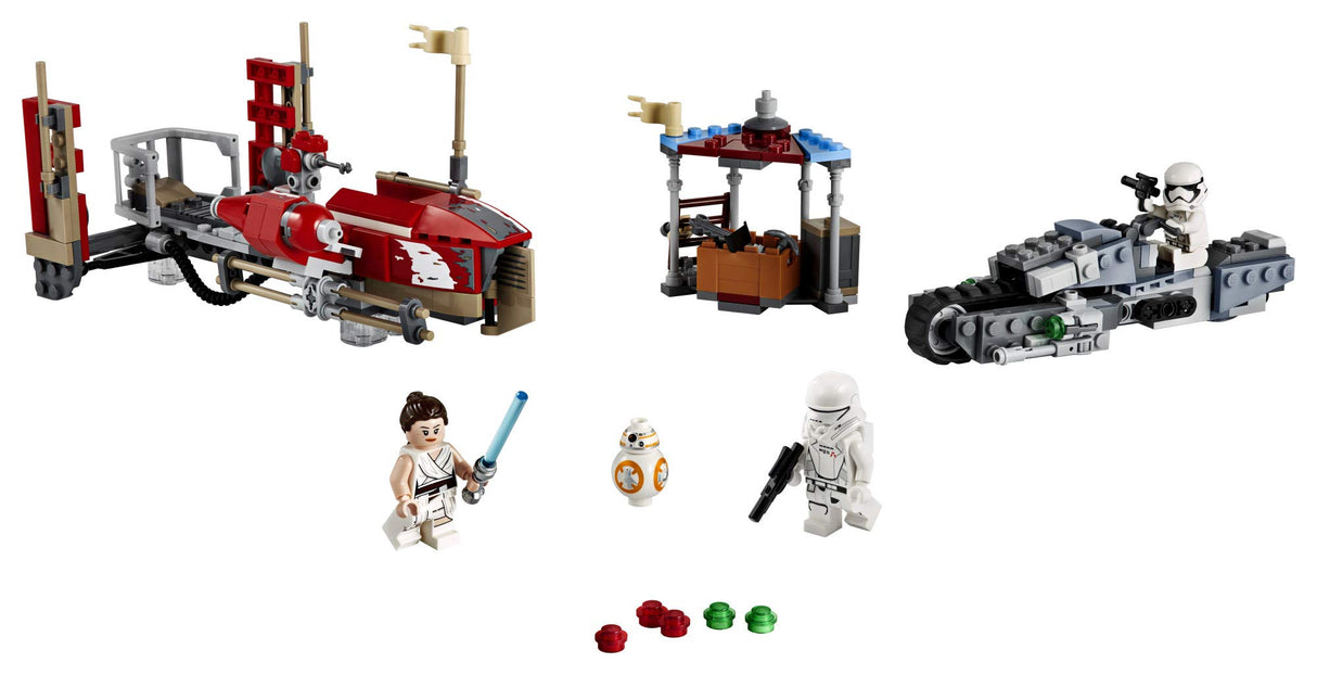 LEGO Star Wars: The Rise of Skywalker Pasaana Speeder Chase 75250 Hovering Transport Speeder Building Kit with Action Figures, New 2019 (373 Pieces)